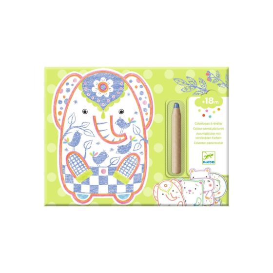 Coloriages a révéler - Animaux sauvages - Djeco