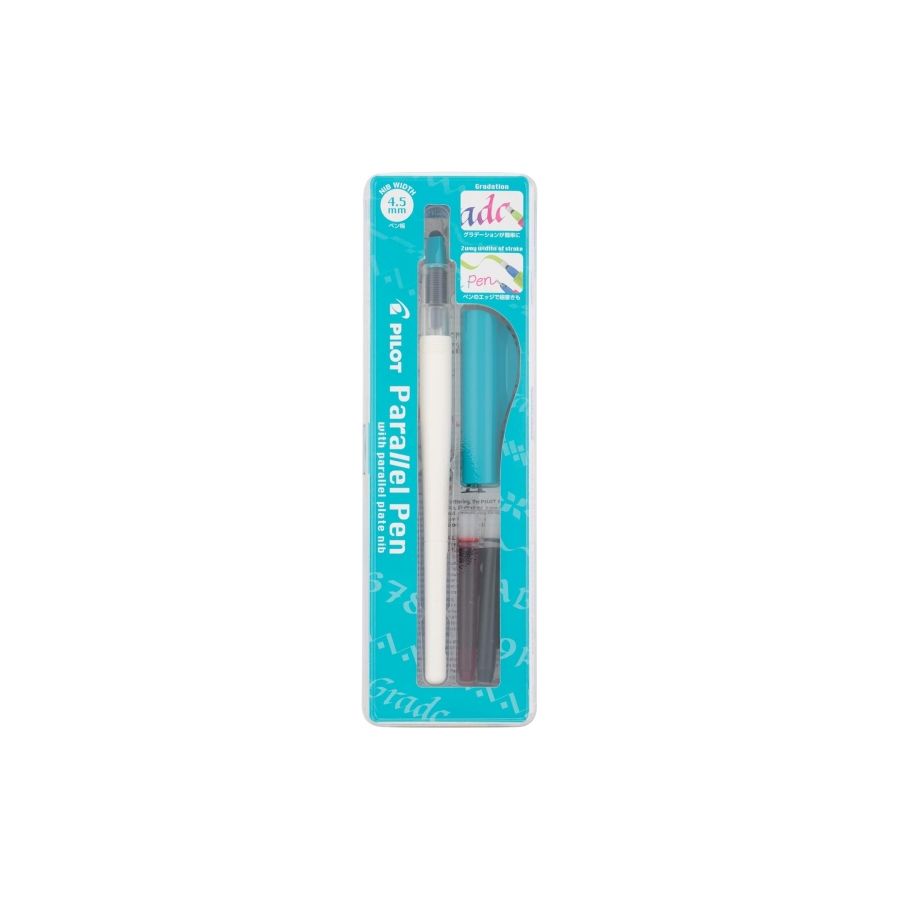 Coffret parallel pen bleu clair - plume de 4.5mm - Pilot