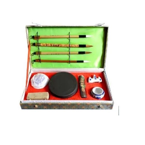 Coffret  calligraphie rectangulaire 10 pieces