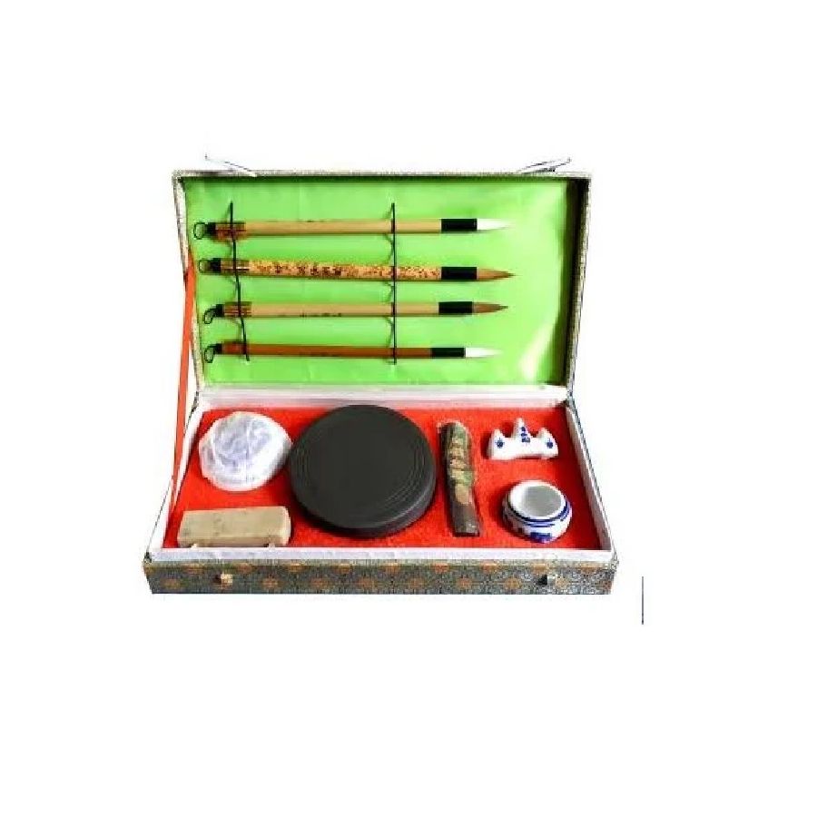 Coffret  calligraphie rectangulaire 10 pieces
