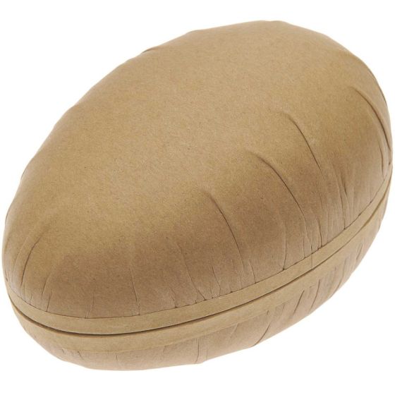Oeufs papier-mache naturel en deux parties, 3 Pcs, 9cm, 12cm& 15cm