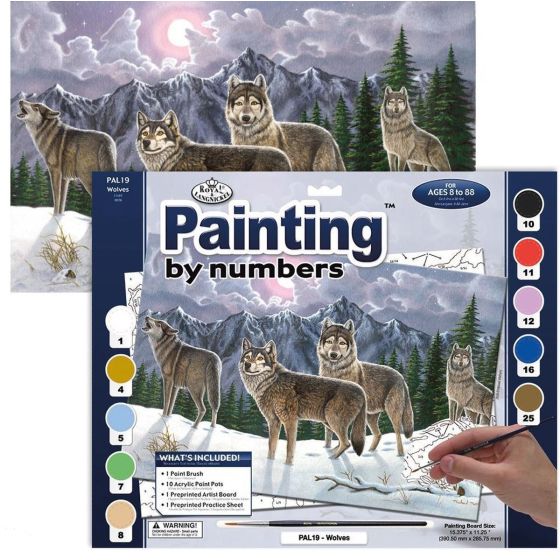 Royal & Langnickel - Peinture au N° - Adulte Large - Les Loups