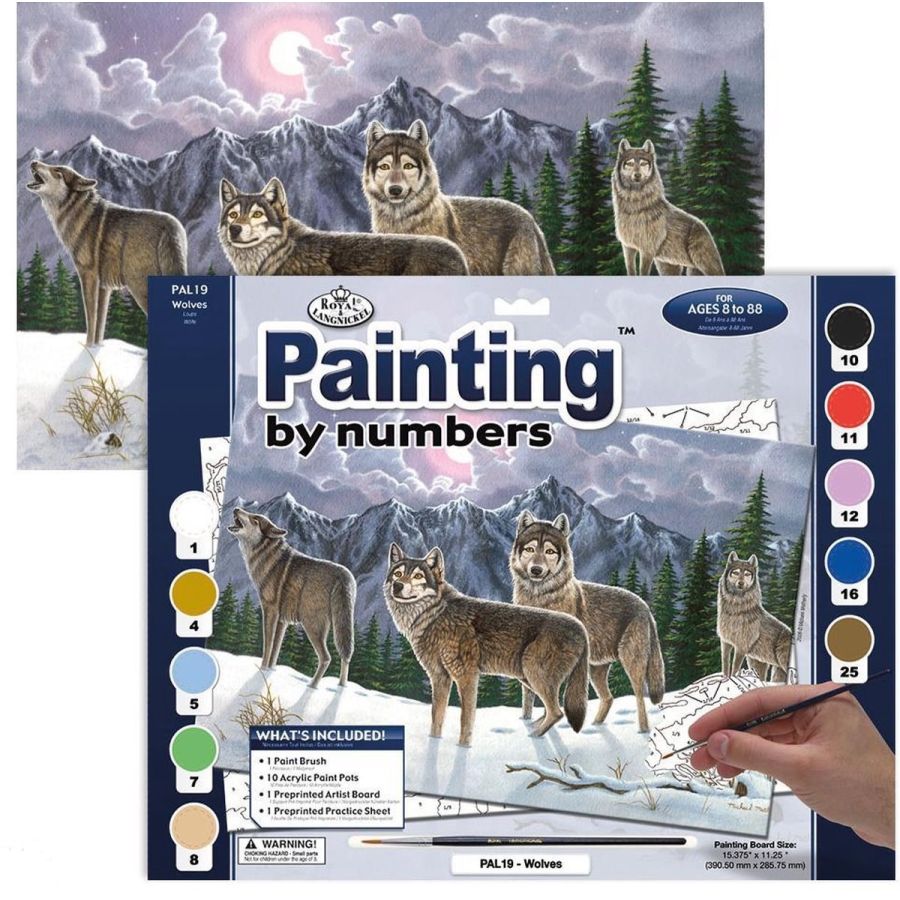 Royal & Langnickel - Peinture au N° - Adulte Large - Les Loups