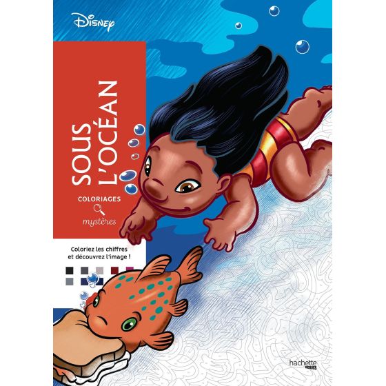 Coloriages mystères - Disney sous l'océans