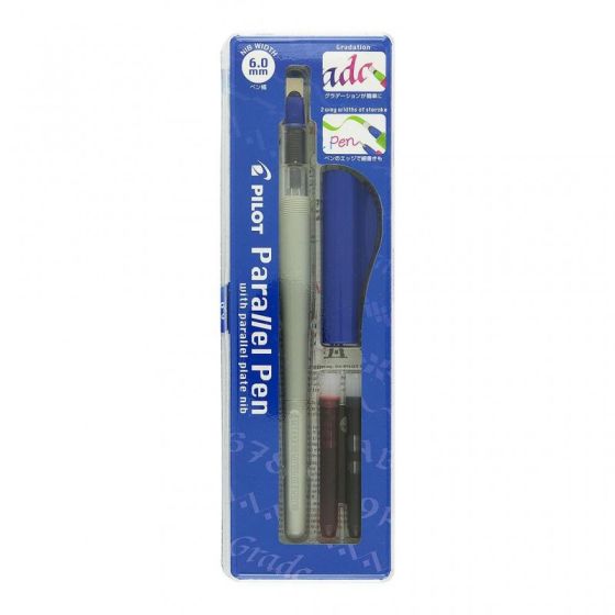 Coffret parallel pen bleu - plume de 6mm - Pilot
