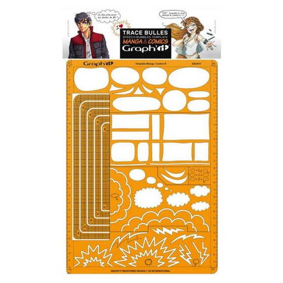 Gabarit trace bulle Comics Manga B A4 - Graph'it