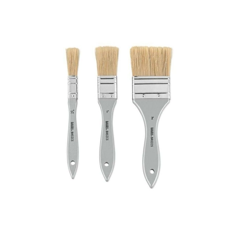 Set 3 pinceaux natural hair - Liquitex