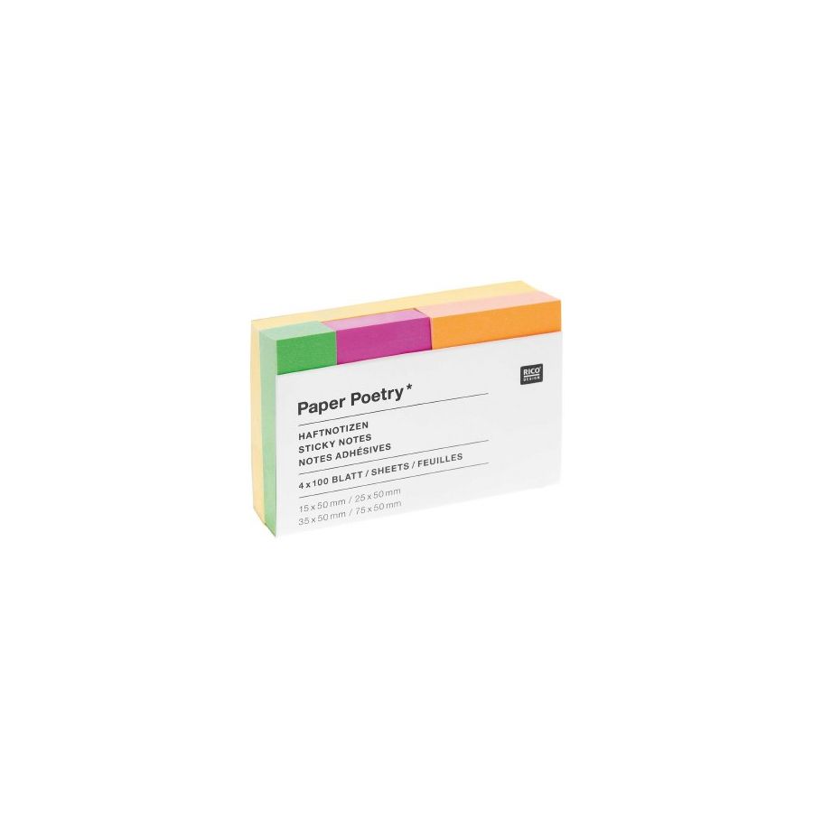 Notes adhésives fluo - Rico Design