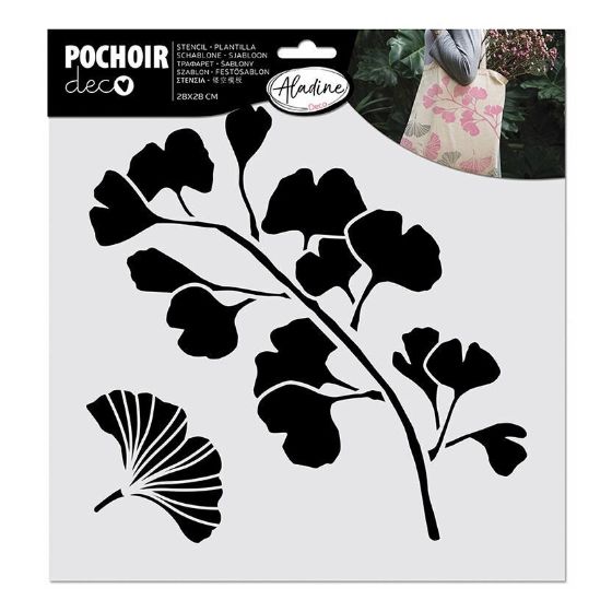 Pochoir déco végétal 2
