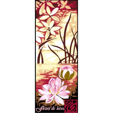 Fleurs de lotus 25x60 62215 