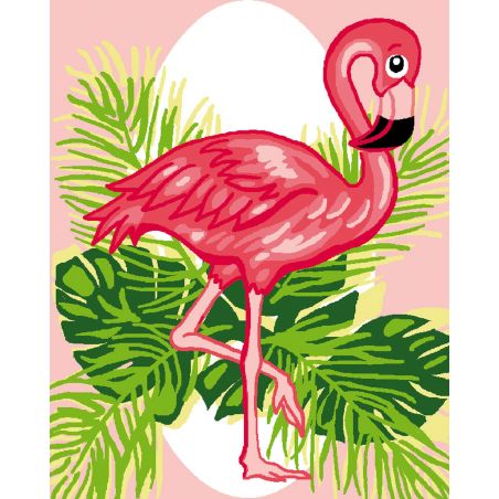 Flamant rose 25x30  