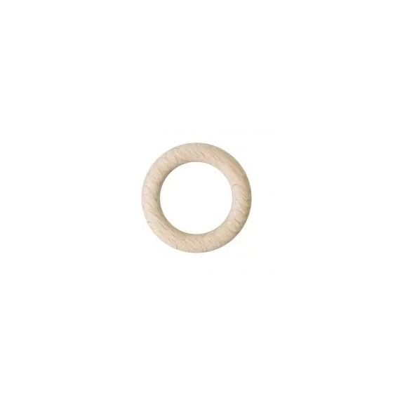 Set 5 anneaux en bois 35x7 mm