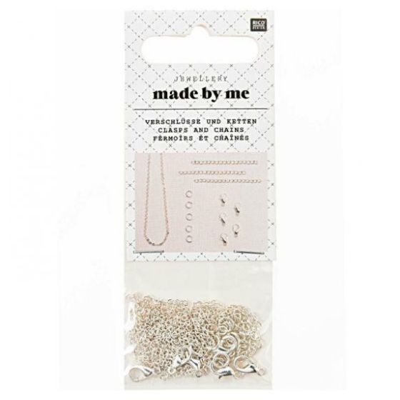 PETITS FERMOIR + CHAINES ARGENT IM#2068