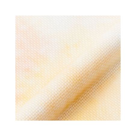 Aida imprimée jaune 14ct - 5.5pts/cm - 38.1x45.7cm  