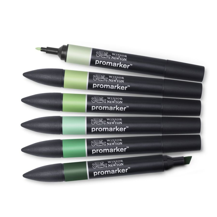 6 Promarker - Tons Vert 6 Promarker - Tons Vert