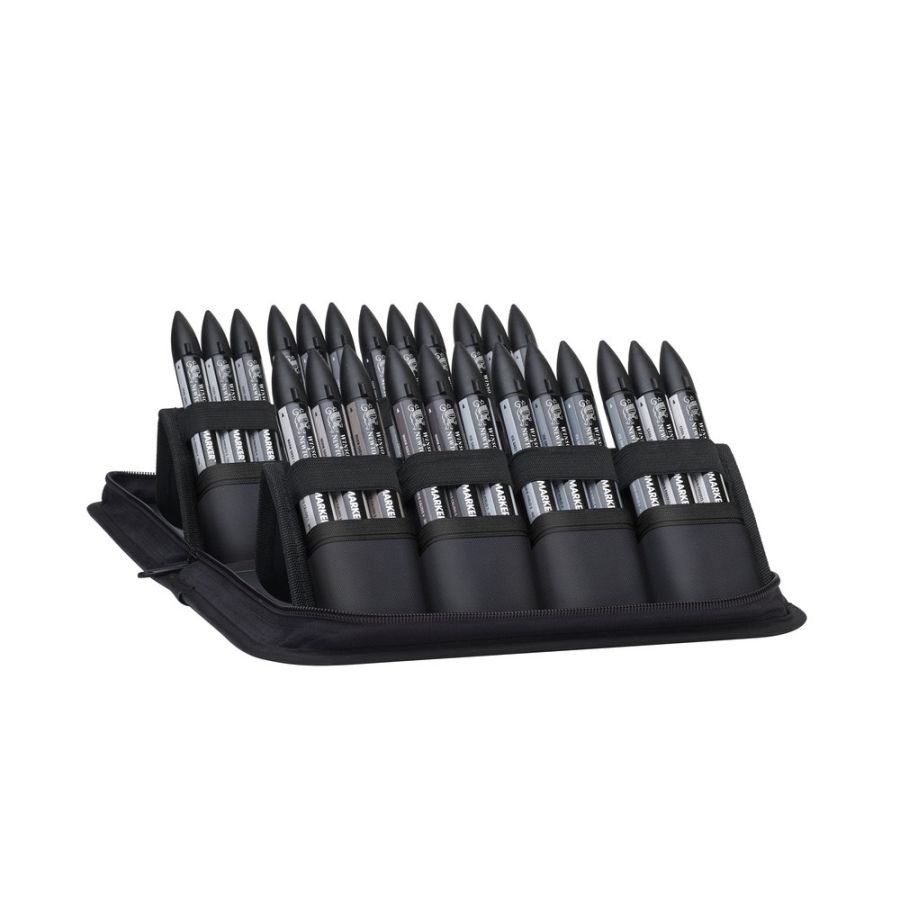 Set 24 Promarker - Gris Noir