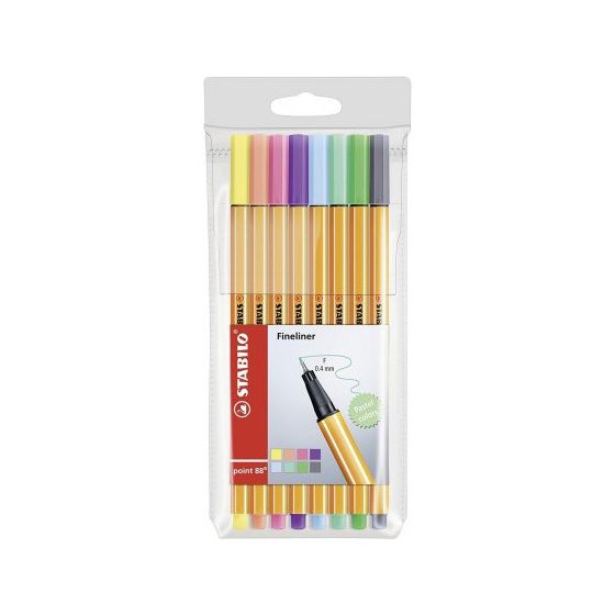 8 STABILO POINT 88 PASTEL IM#2170