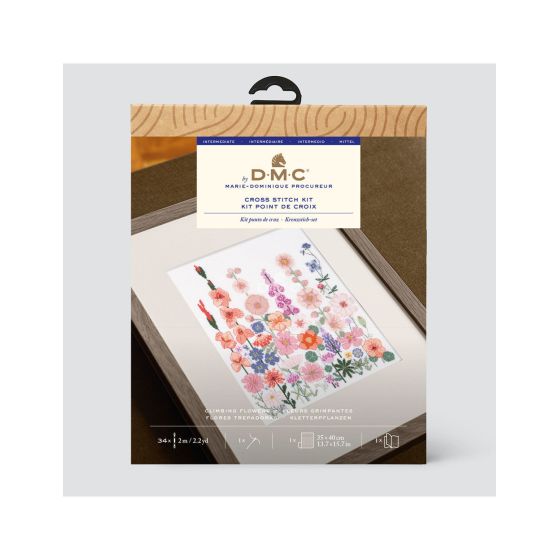 Kit point de croix fleurs grimpantes - DMC