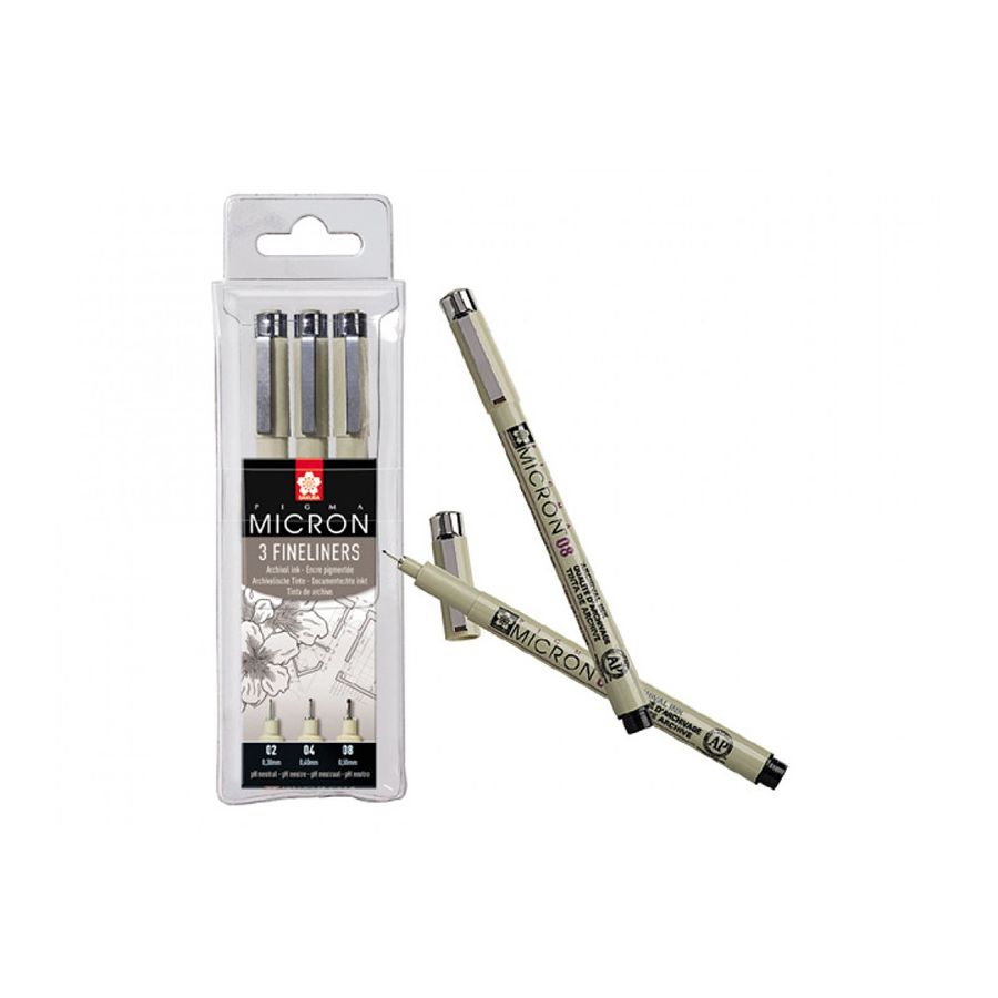 SET DE 3 PIGMA MICRON NOIR IM#2214 SET DE 3 PIGMA MICRON NOIR IM#2214
