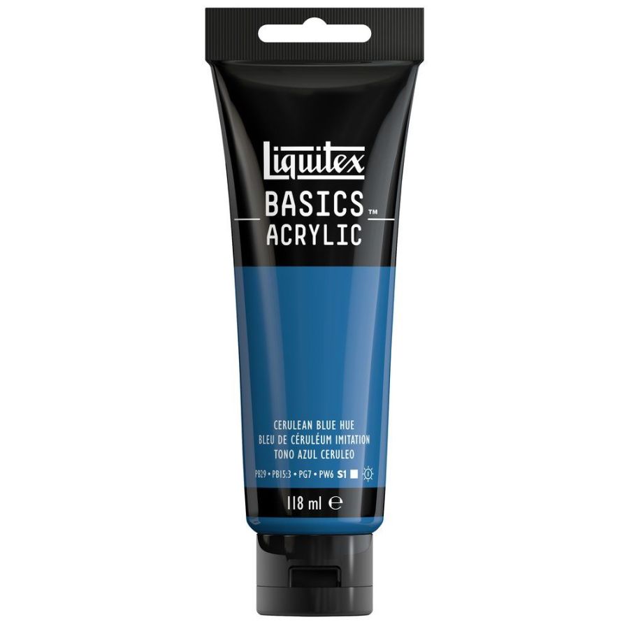 Liquitex Acrylique Basics 118Ml Couleur:BLEU CERULEUM IMITATION