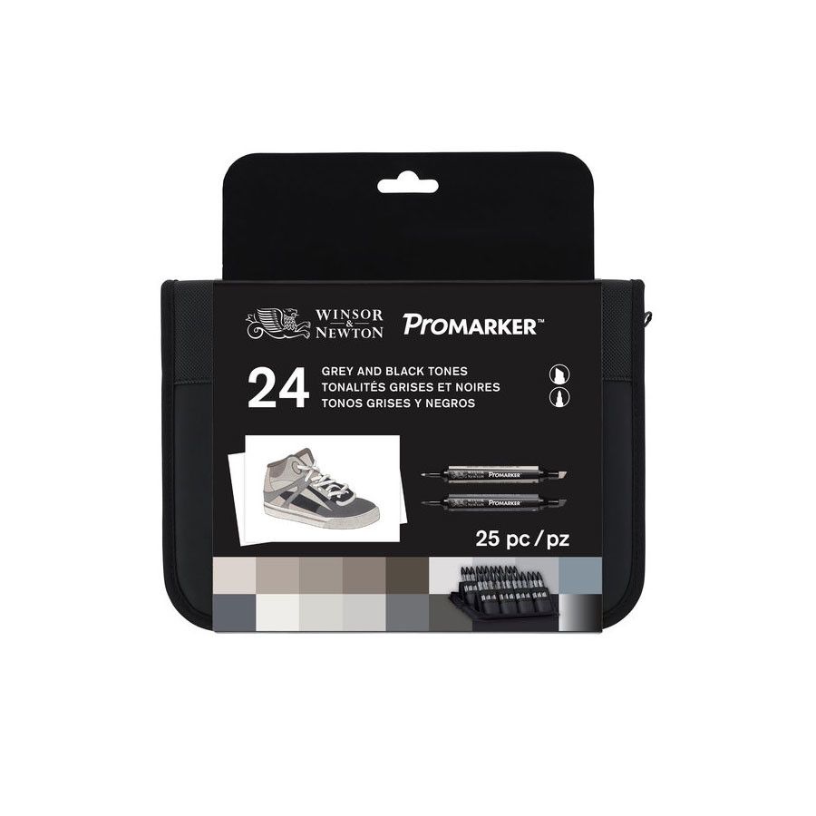 SET 24 PROMARKER - GRIS NOIR IM#2266