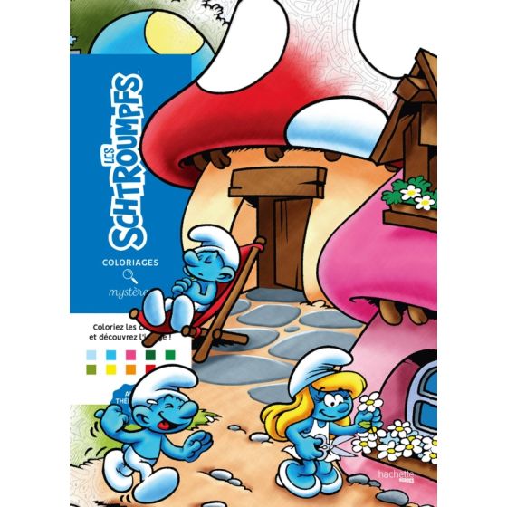 Coloriages mystères - Les schtroumpfs