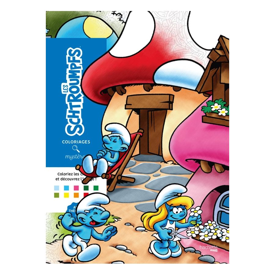 Coloriages mystères - Les schtroumpfs