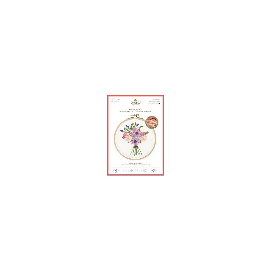 Kit broderie bouquet cosmos  - DMC