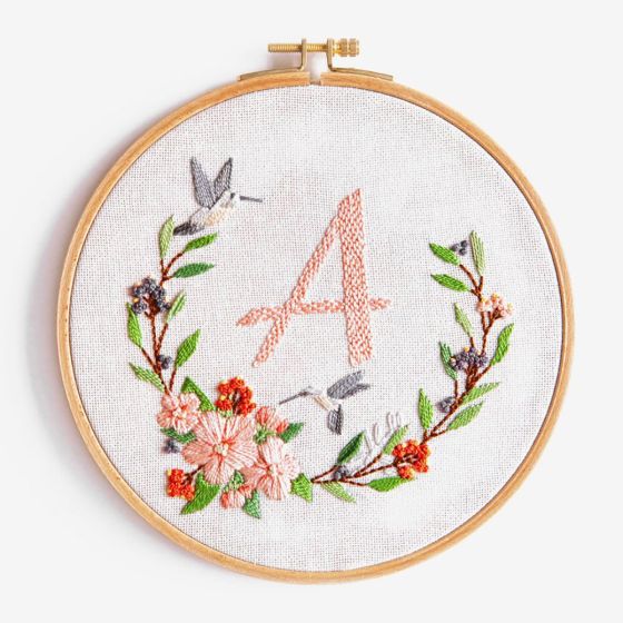 Kit broderie couronne de fleurs  - DMC
