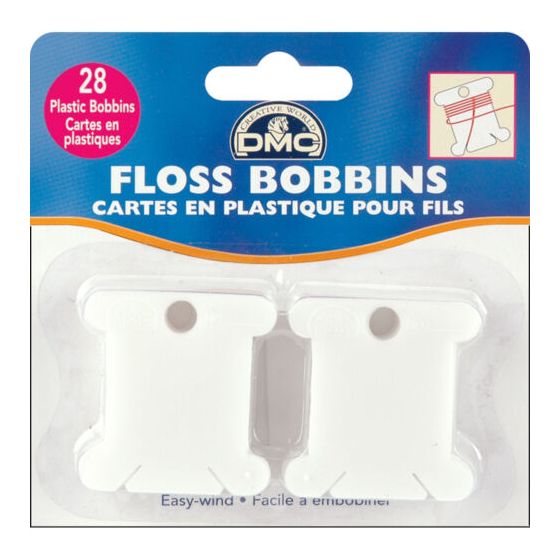 Set 28 cartes en plastique pour fils - DMC