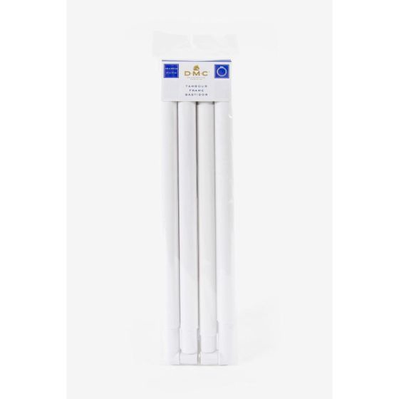 Tambour carré blanc 43x43cm- DMC