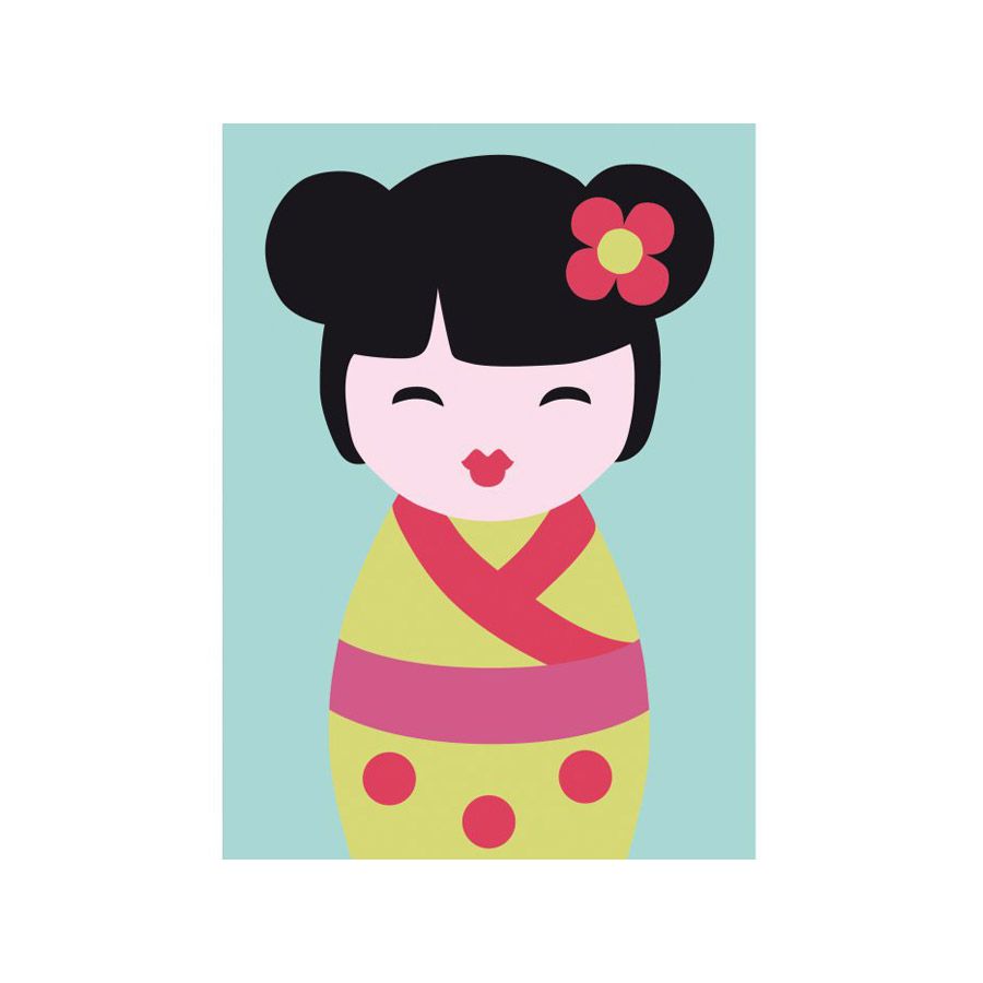 Canevas gros trous - Kokeshi - Pour enfant - DMC