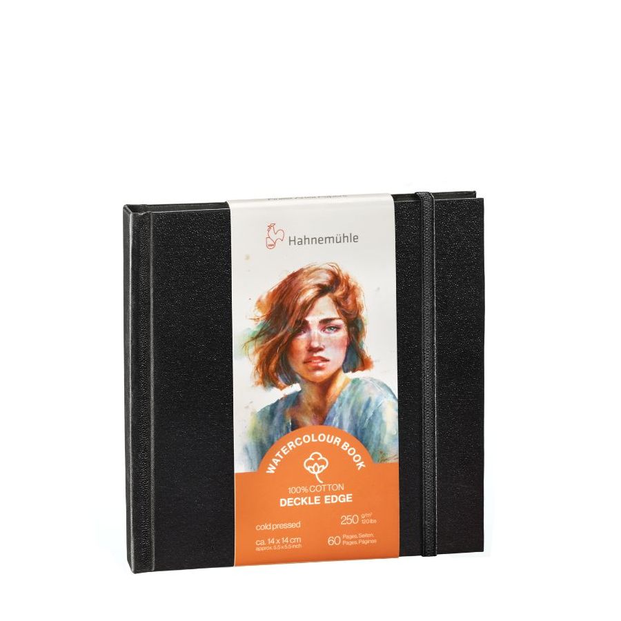 Carnet watercolour Deckle edge grain fin 14x14cm - 250g Carnet watercolour Deckle edge grain fin 14x14cm - 250g