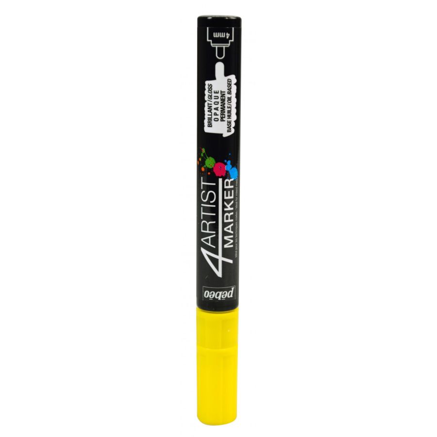 Pebeo 4Artist Marker 4mm Unité Couleur:JAUNE Pebeo 4Artist Marker 4mm Unité Couleur:JAUNE