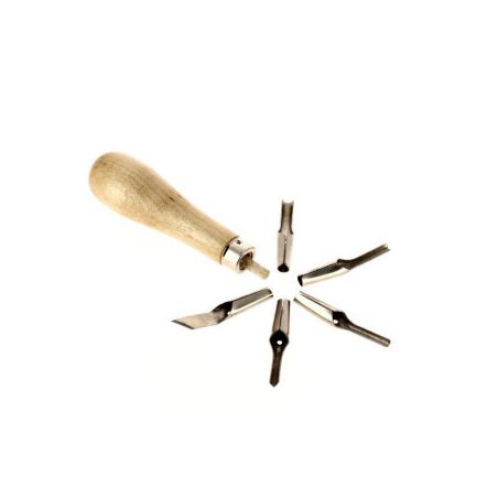 SET 5 GOUGES LINO + MANCHE IM#2344