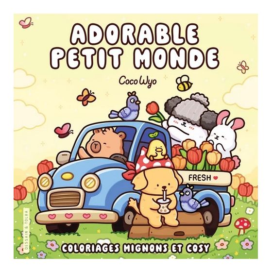 Coloriages mignons et cosy - Adorable petit monde