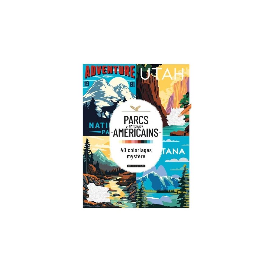 Coloriages au numéro - Parcs nationaux américains Coloriages au numéro - Parcs nationaux américains
