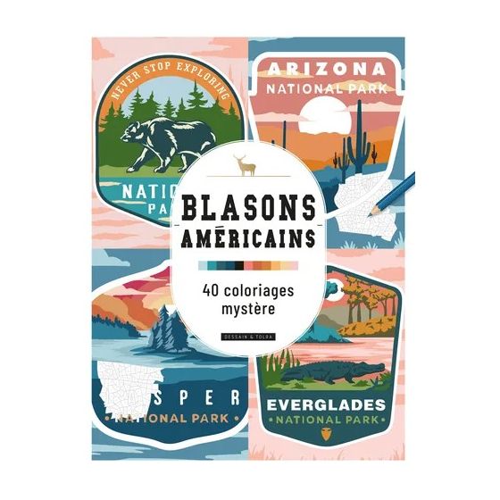 Coloriages au numéro - Blasons américains