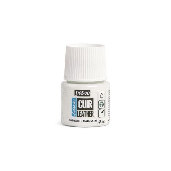Pebeo Setacolor Cuir 45ML Couleur:BLANC PUR