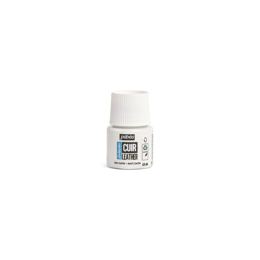Pebeo Setacolor Cuir 45ML Couleur:BLANC PUR