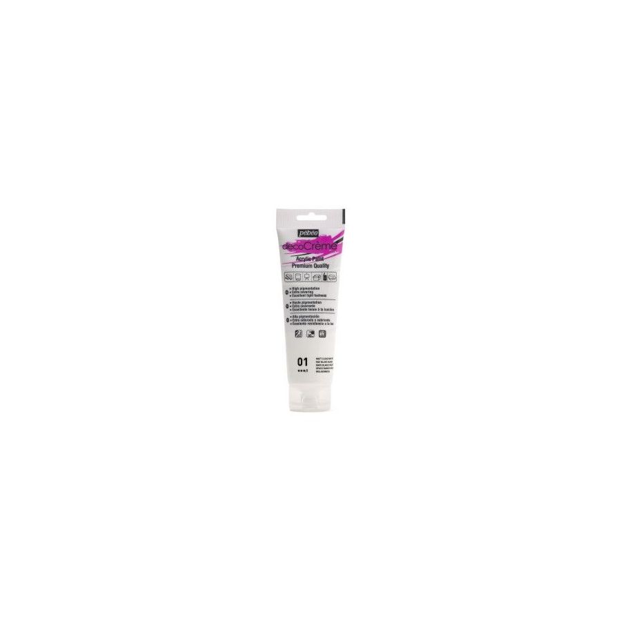 Pebeo DecoCreme 120ML Couleur:BLANC NUAGE