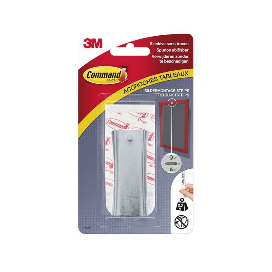 2 accroches cadre a tête de clou pour 2.2kg