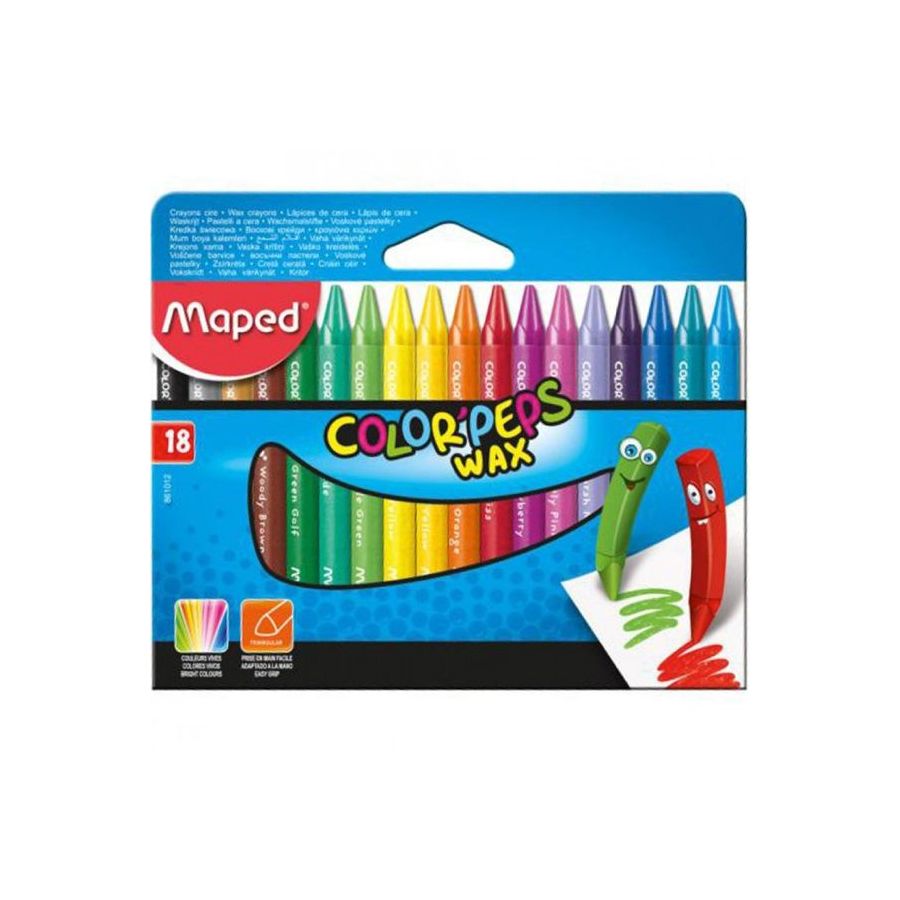 18 CRAYONS CIRE COLOR'PEPS