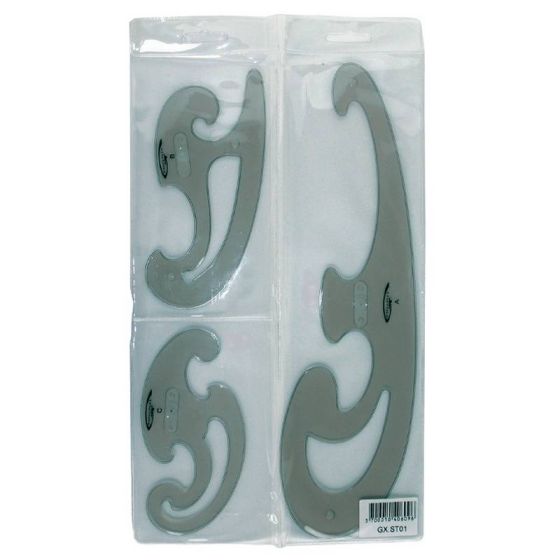 Assortiment de 3 pistolets en verre acrylique - Burmes
