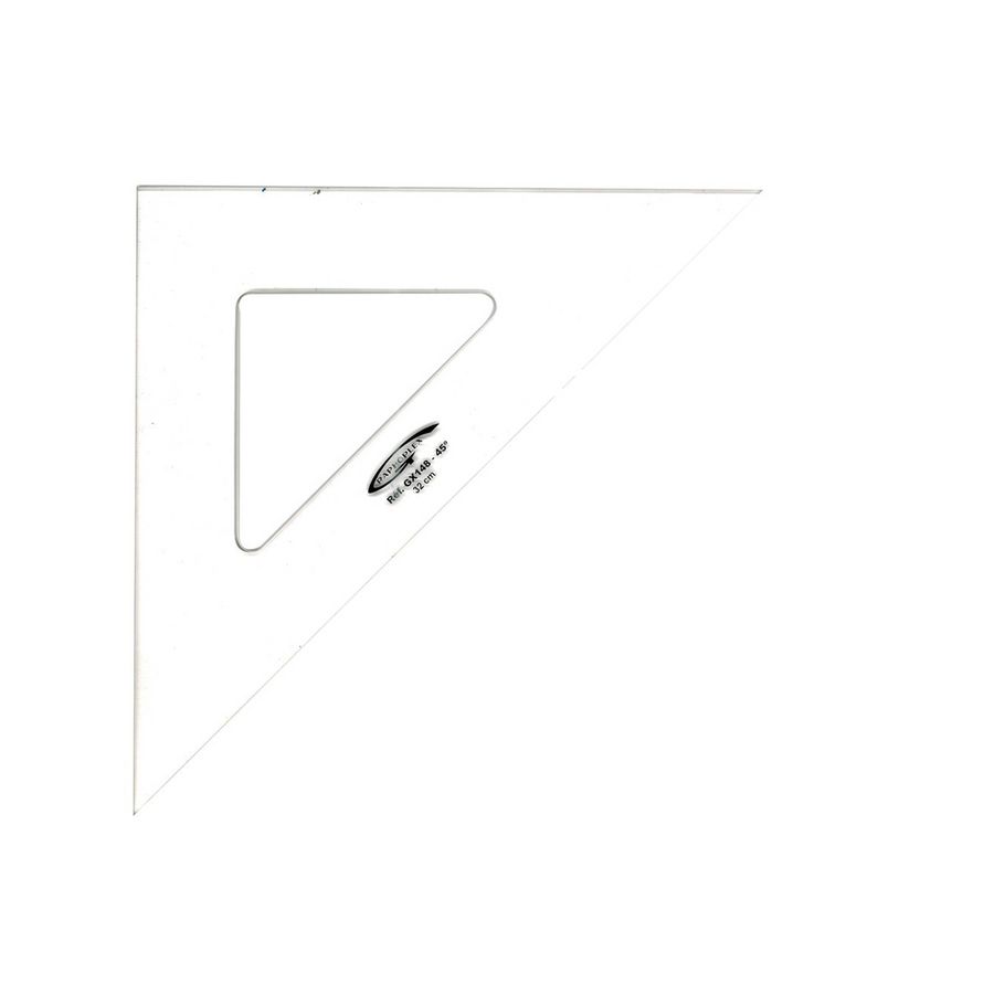 Equerre 45° - 3 bords droits 32cm - Graphoplex Equerre 45° - 3 bords droits 32cm - Graphoplex