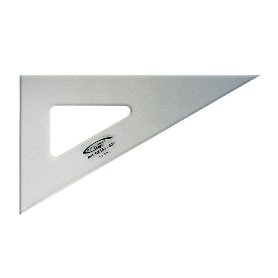 Equerre 60° - 3 bords droits 32cm - Graphoplex Equerre 60° - 3 bords droits 32cm - Graphoplex