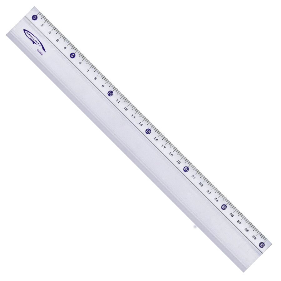 Règle aluminium antiglisse 30cm - Graphoplex Règle aluminium antiglisse 30cm - Graphoplex