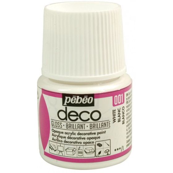 Pebeo Deco Brillant 45ML Couleur:BLANC
