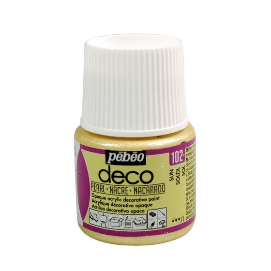 Pebeo Deco Nacré 45ML Couleur:SOLEIL