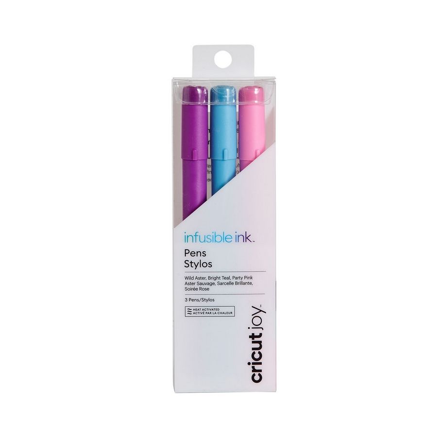 CRICUT JOY - 3 STYLOS POINTE FINE VIOLET BLEU ROSE INFUSIBLE INK CRICUT JOY - 3 STYLOS POINTE FINE VIOLET BLEU ROSE INFUSIBLE INK